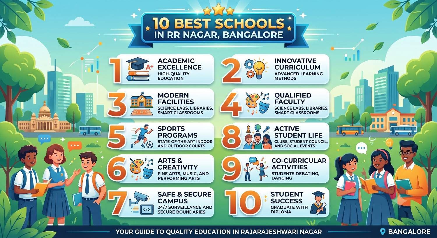 Top 10 Schools in RR Nagar